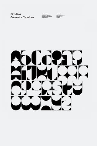 Circulitos typeface